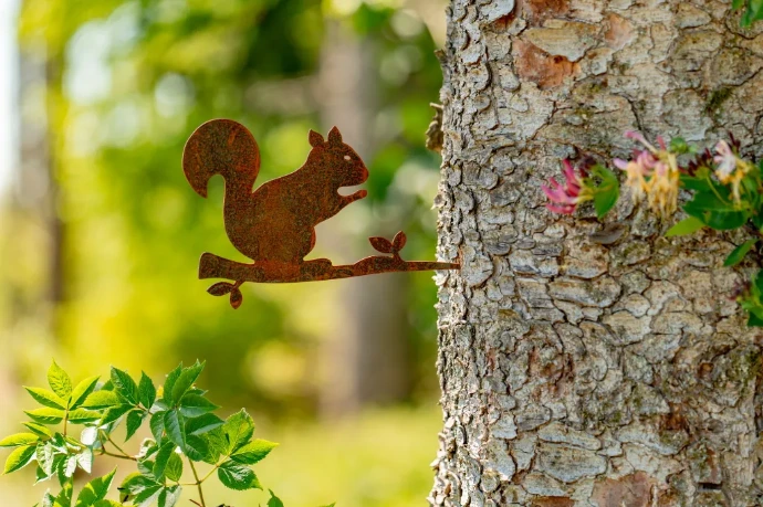 Animaux de la forêt en acier Corten