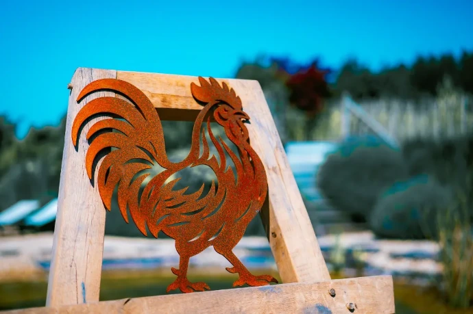 Animaux de la ferme en acier Corten